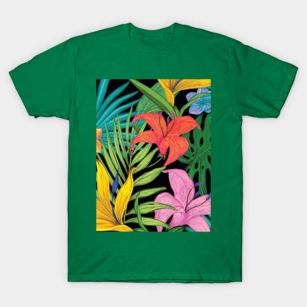 Tropical Fan T-Shirt by puzzleteez